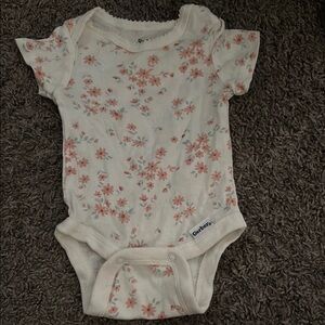 Gerber Floral Print Baby Onesie